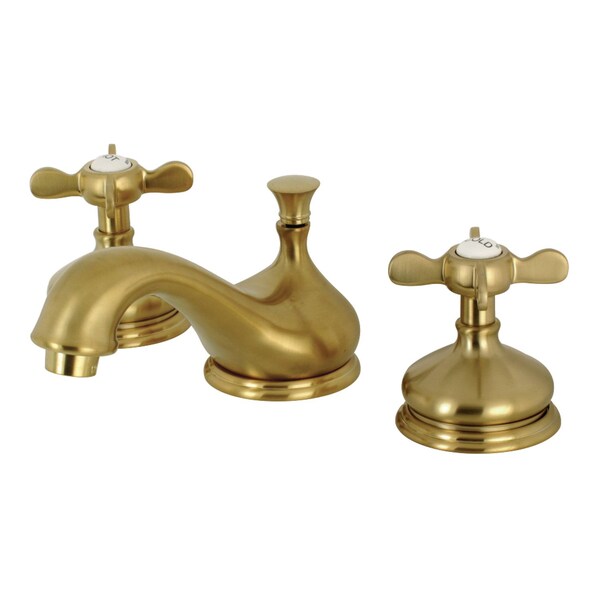 KS1167BEX 8" Widespread Bathroom Faucet, Brushed Brass